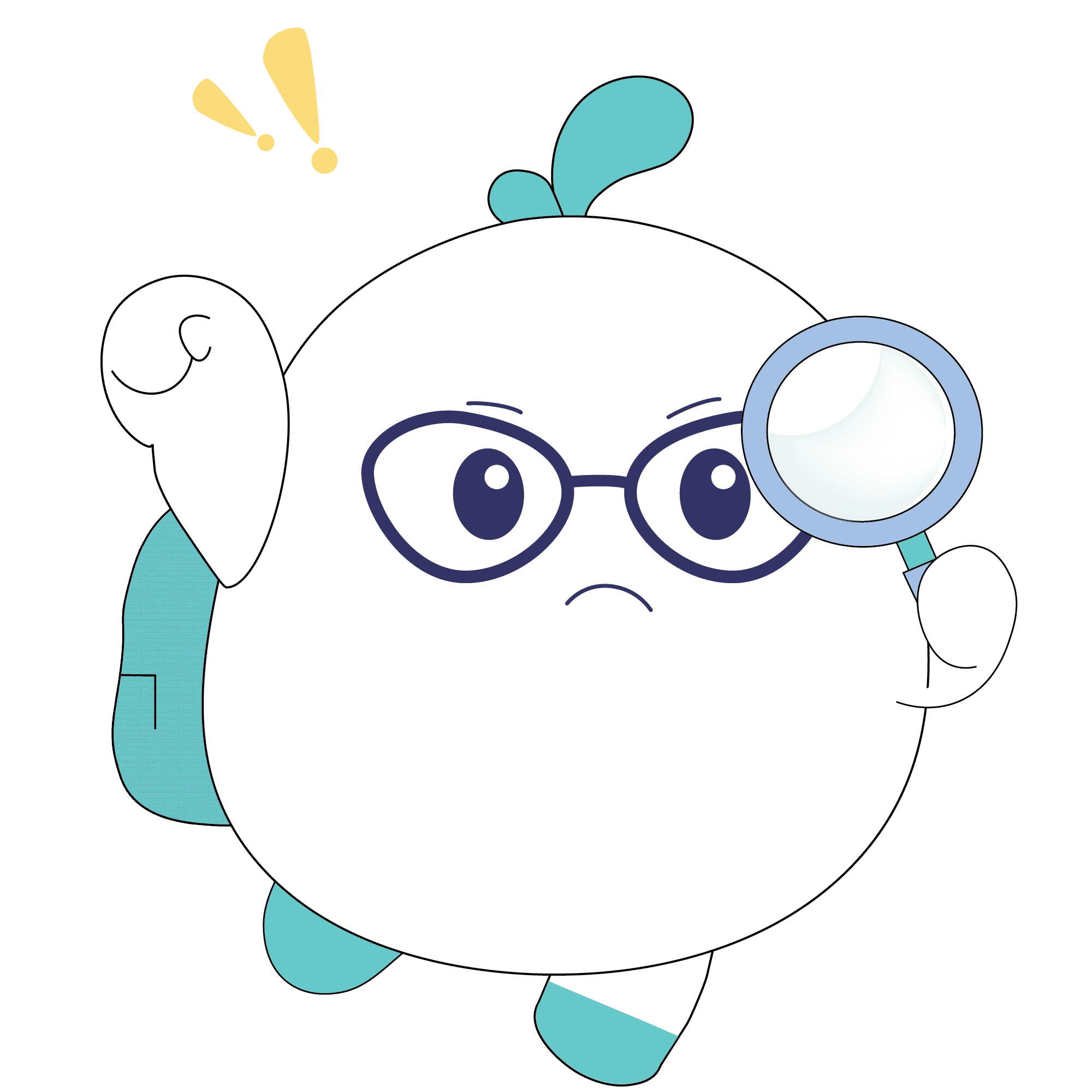 Rescom Mascot đeo kính